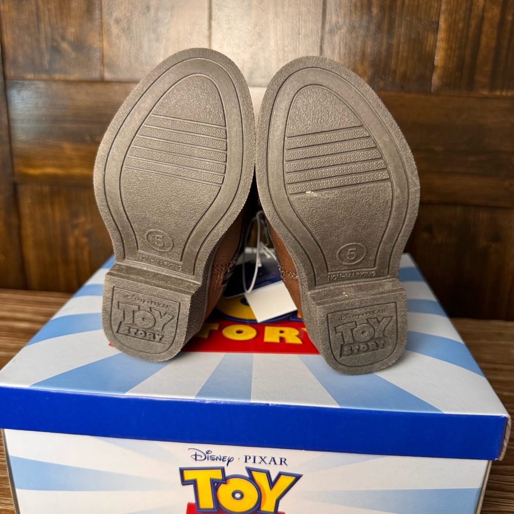 Disney Toy Story 4 Woody Toddler Size 5M Brown Zip Cowboy Western Boots - Picture 6 of 6